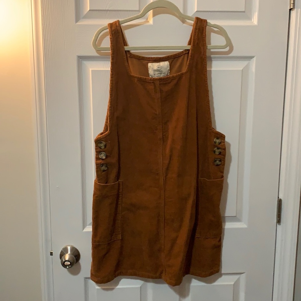 Corduroy smock dress